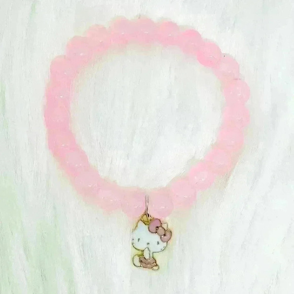 Hello Kitty Pink Beaded Bracelet - Picture 3 of 6